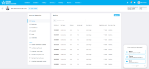 Glia service call options, displayed on the Orion Portfolio Solutions advisor portal dashboard