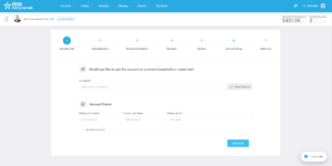 New Account Wizard in the Orion Portfolio Solutions Advisor Portal