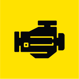 Engine icon to represent investment technology