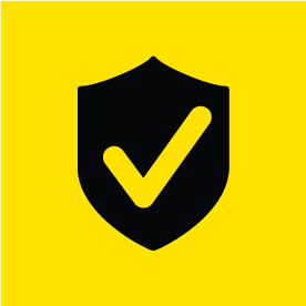 Safety badge icon to represent investment due diligence